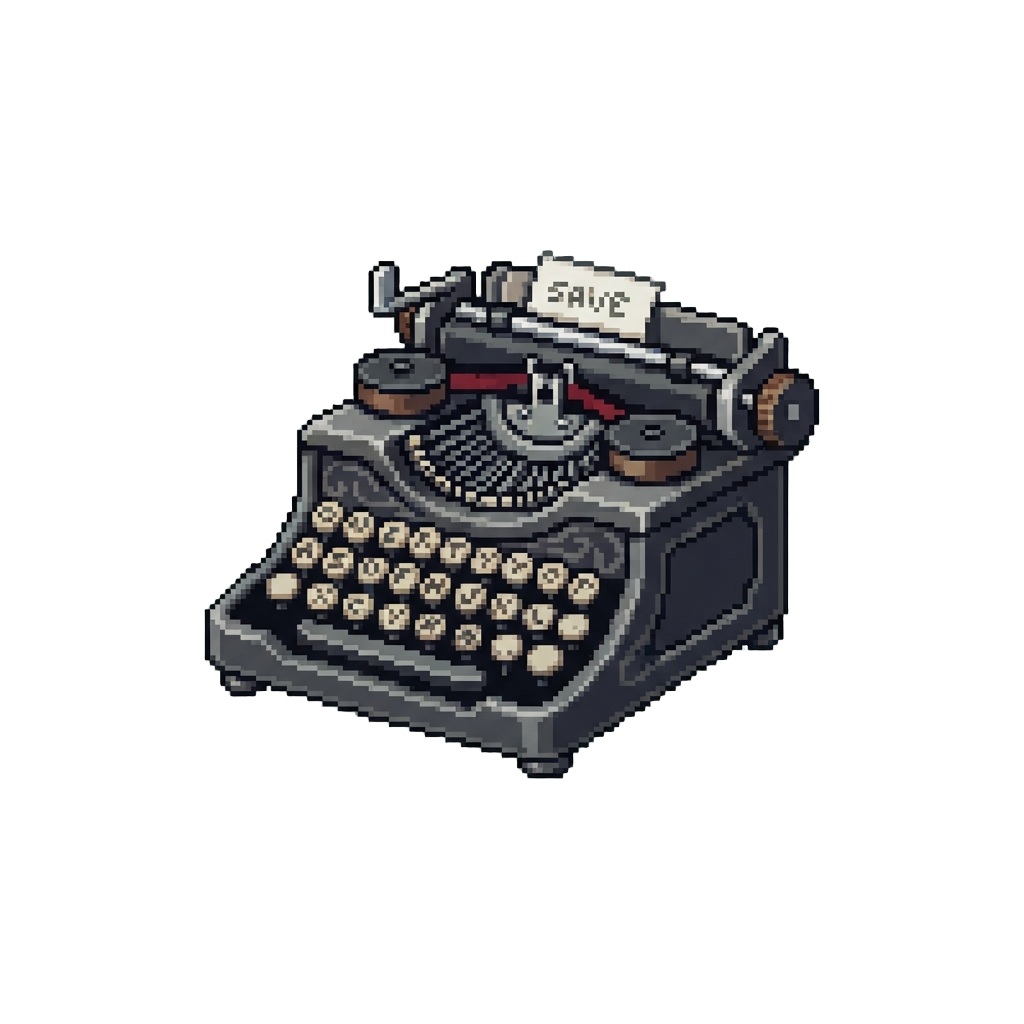 A Miniature Antique Typewriter