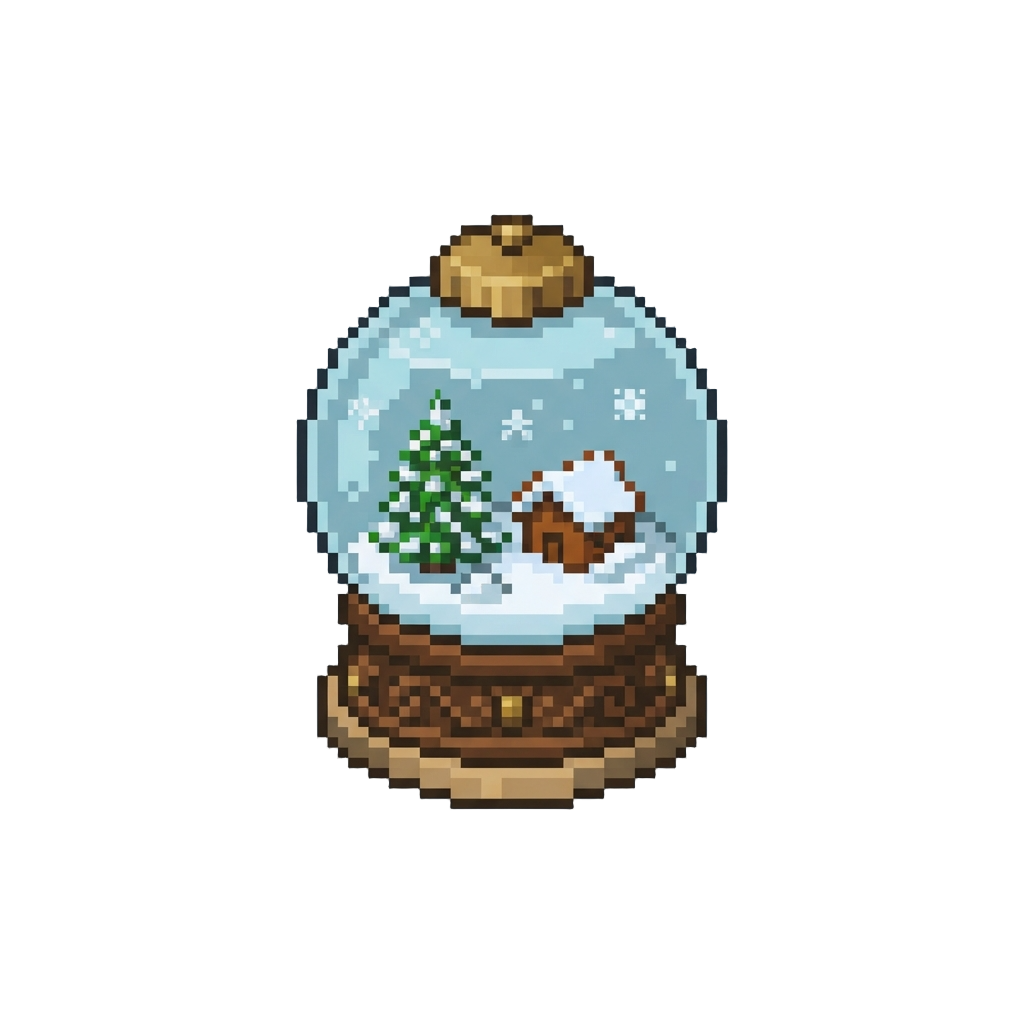 A Tiny Antique Snowglobe