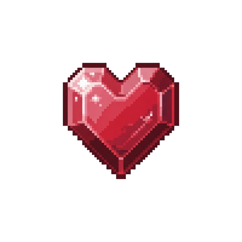 A Floating Glass Heart