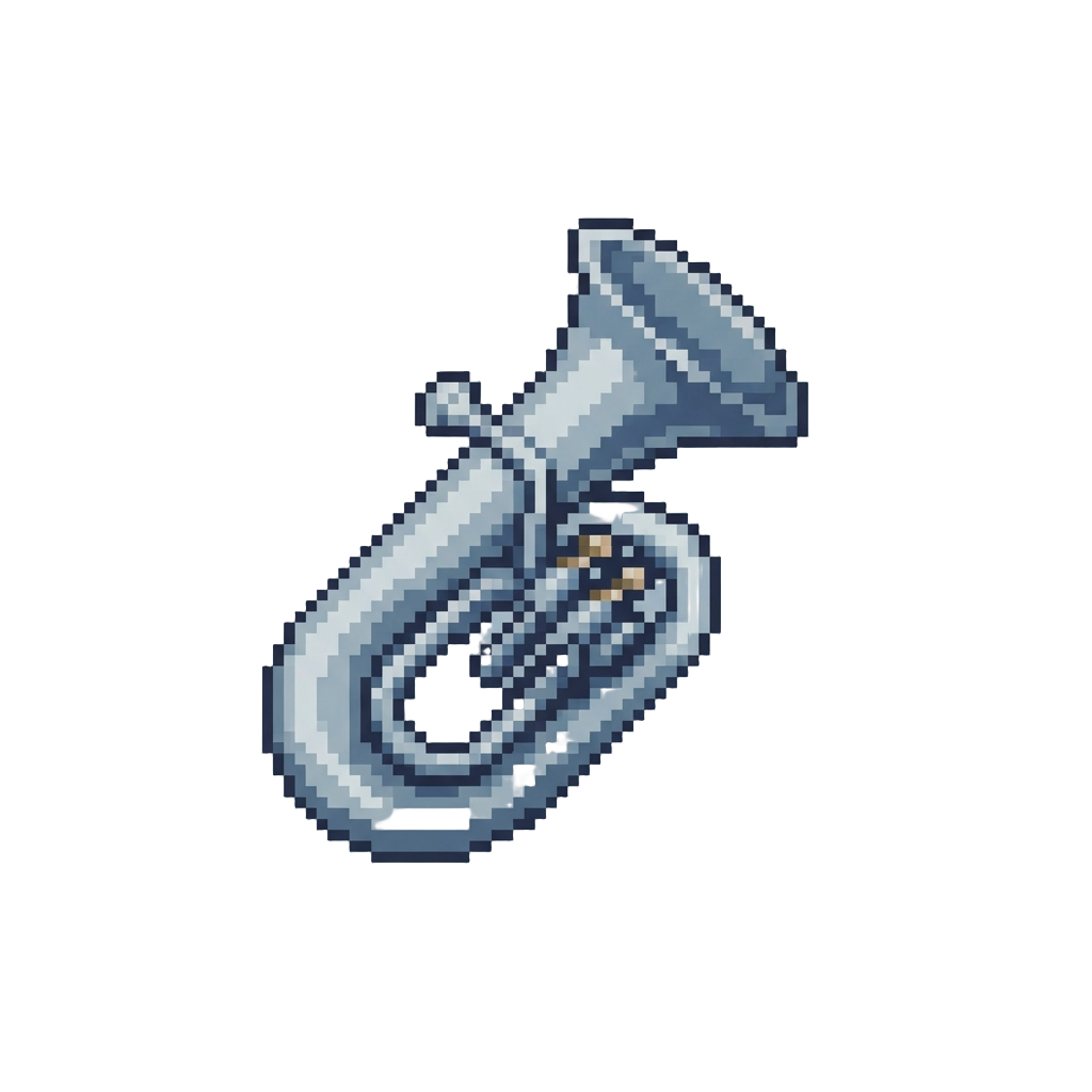 A Mini Silver Tuba