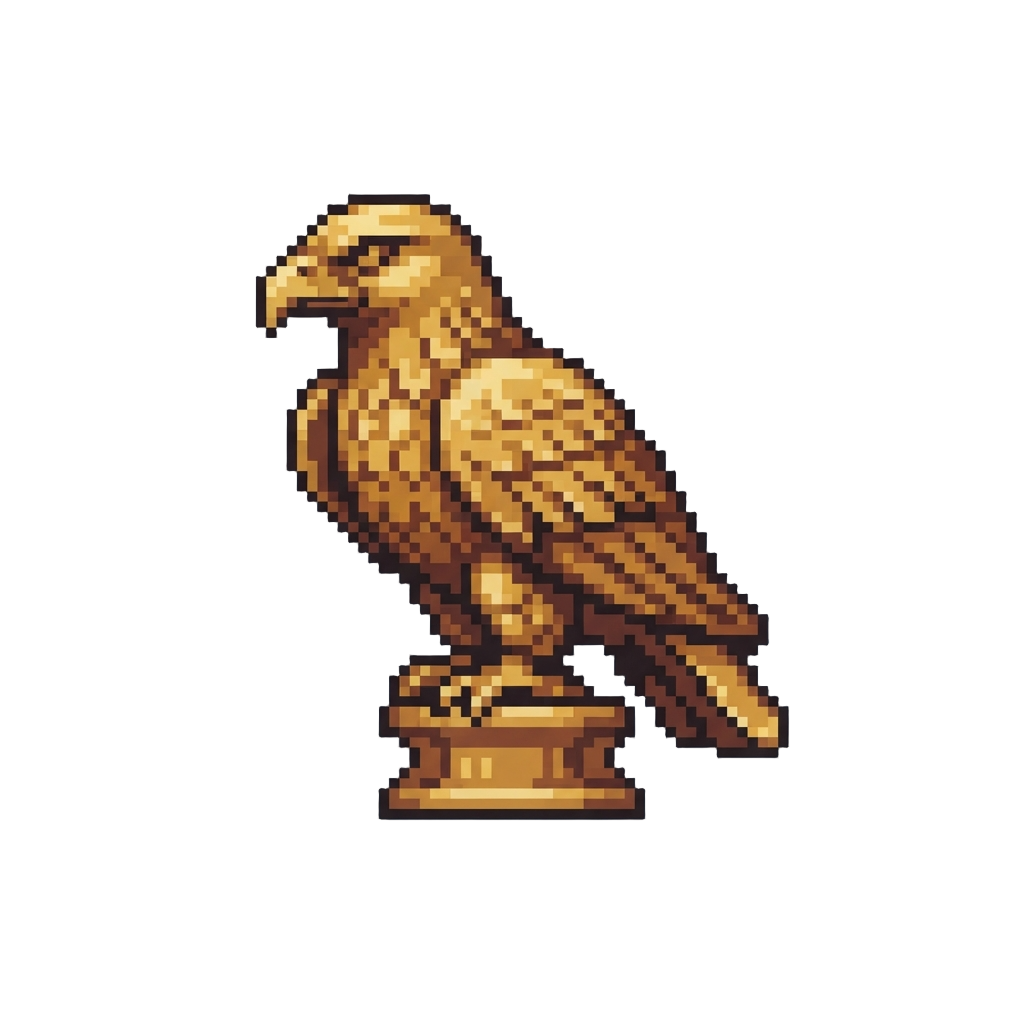 A Golden Eagle Figurine