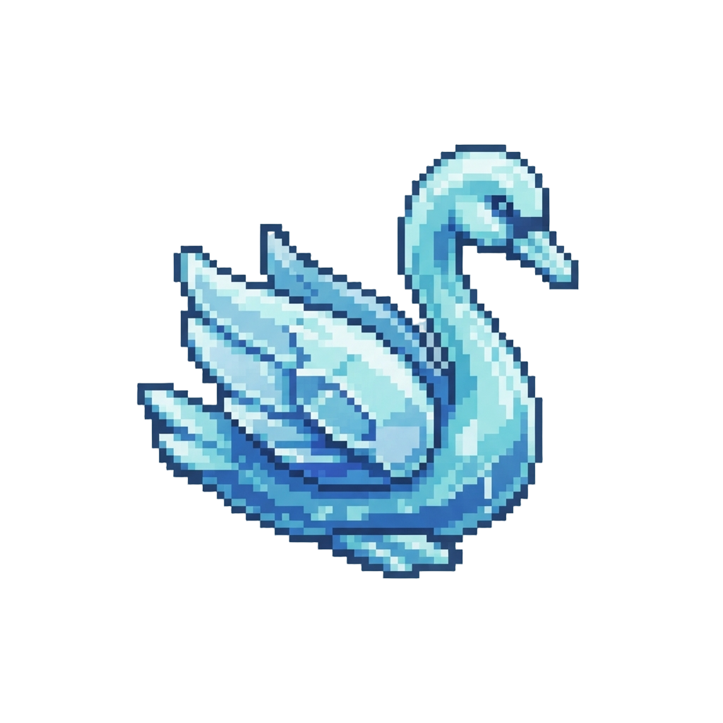 A Tiny Crystal Swan