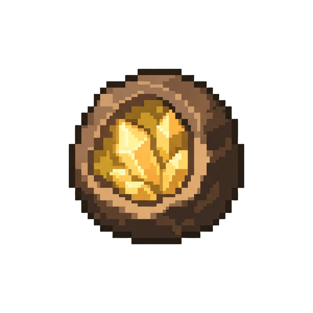 A Glowing Topaz Geode