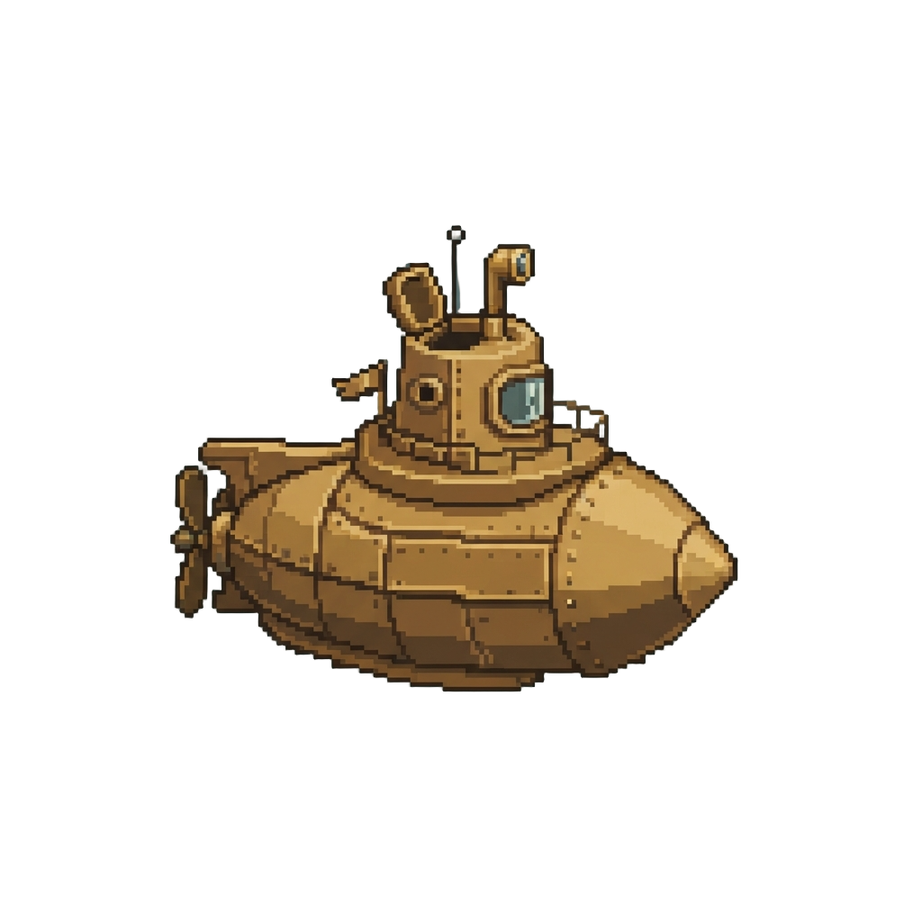 A Miniature Brass Submarine