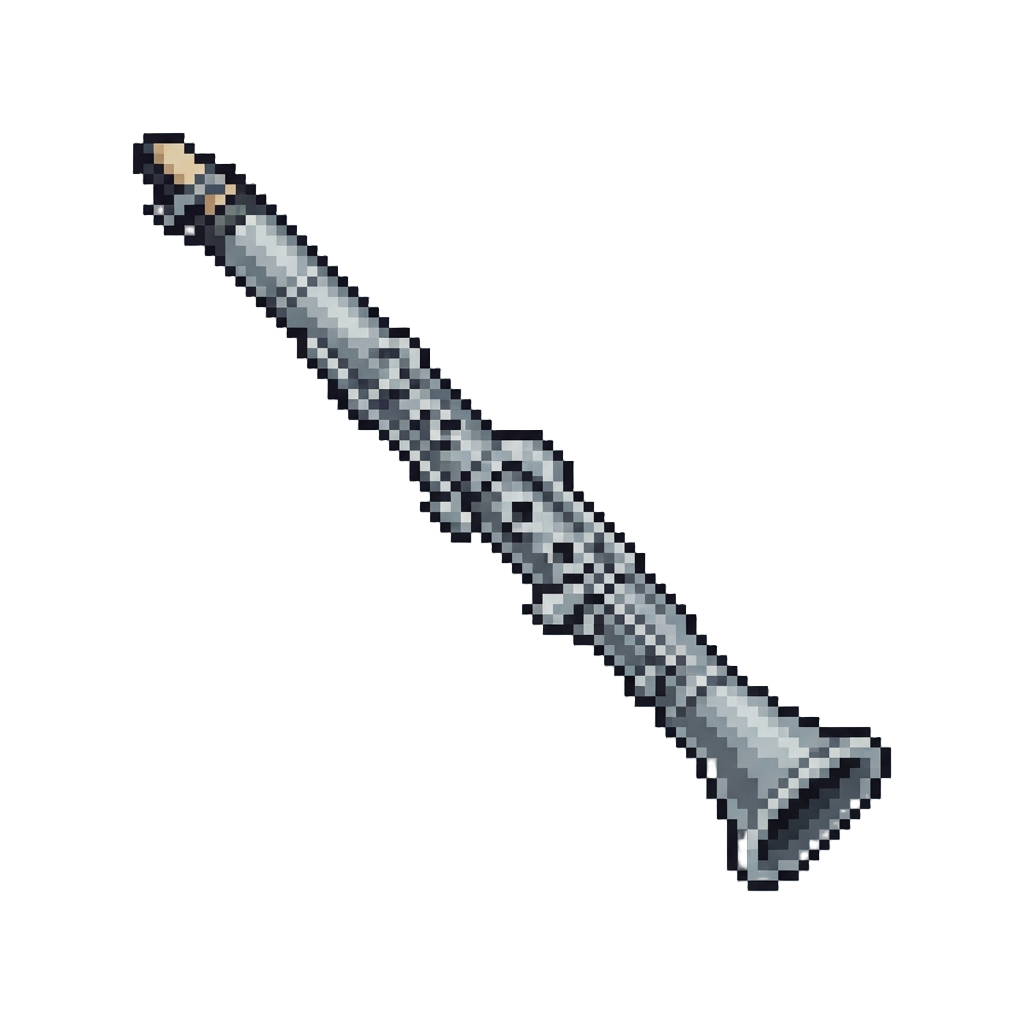 A Mini Silver Clarinet