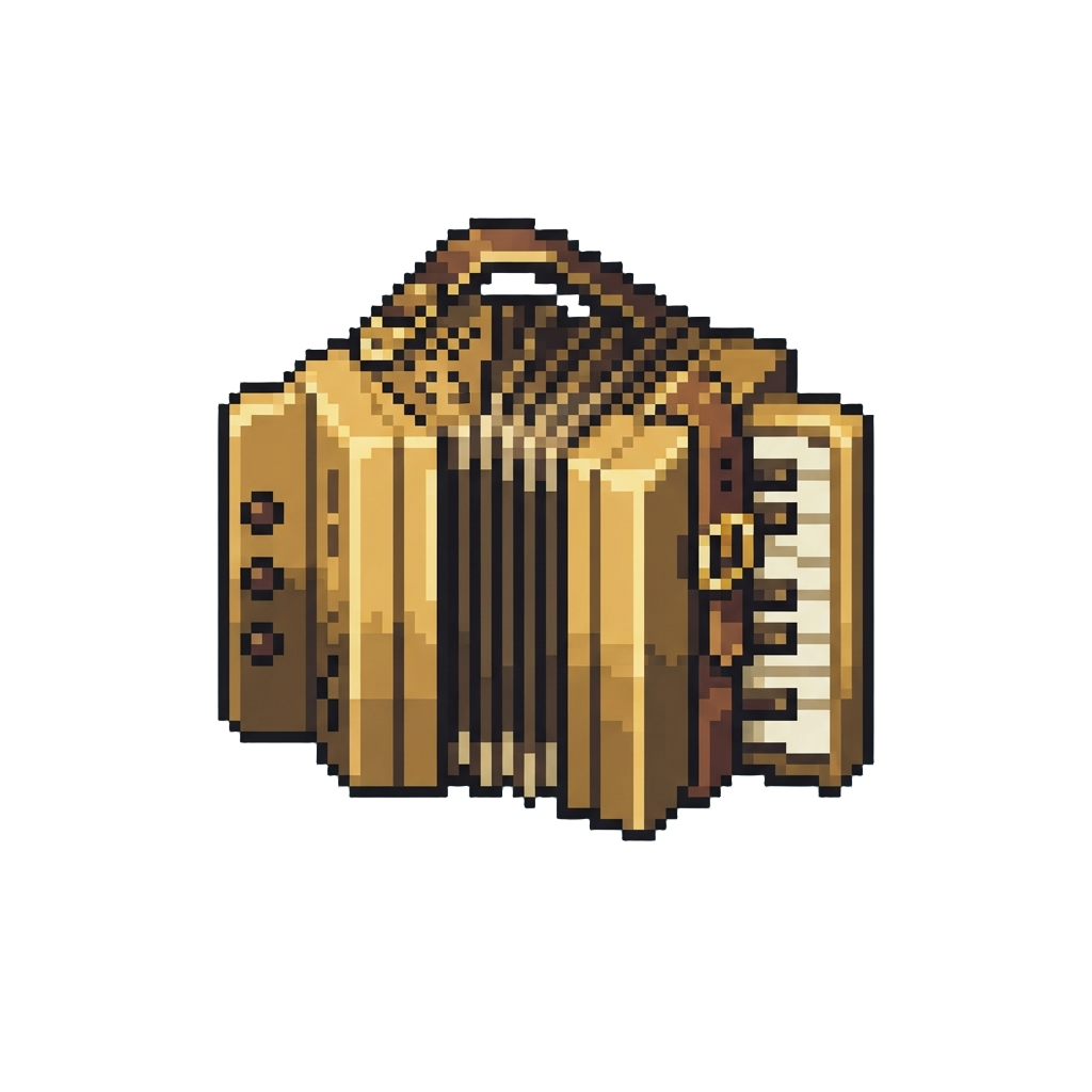 A Mini Brass Accordion