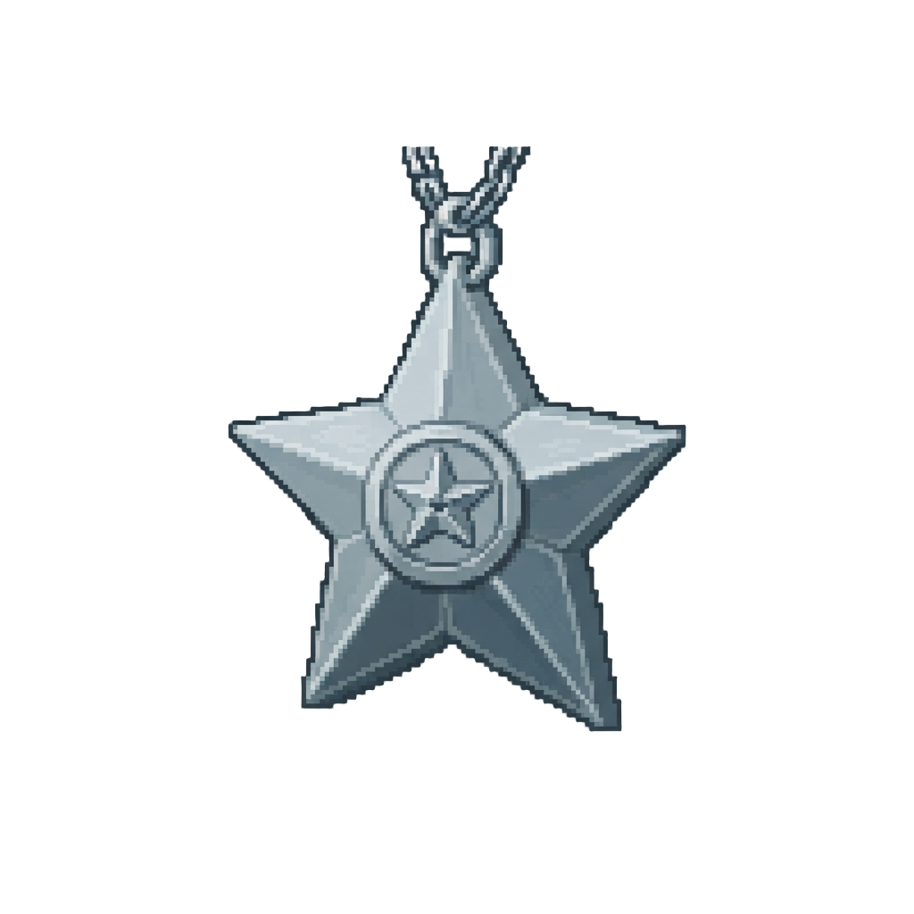 A Silver Star Medallion