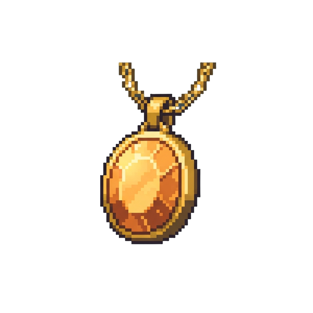 A Glowing Topaz Pendant