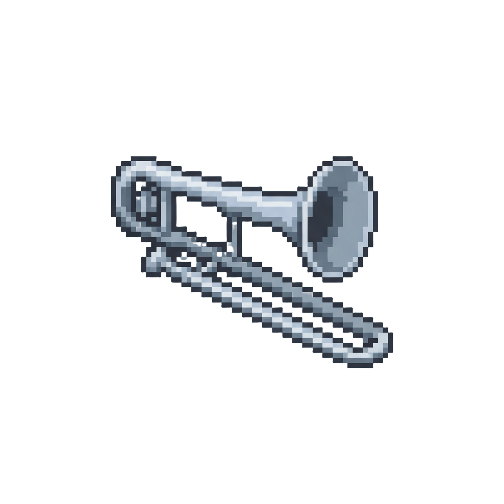 A Mini Silver Trombone