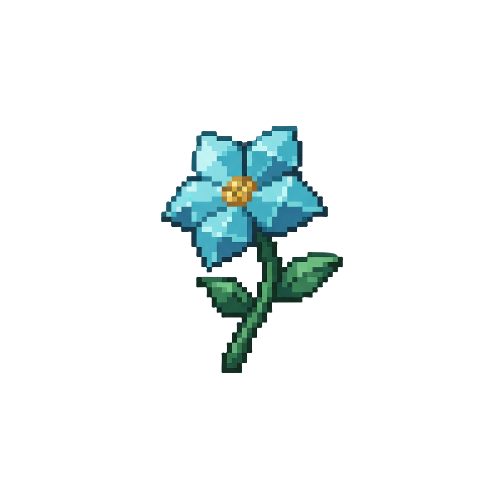 A Floating Glass Prism Flower