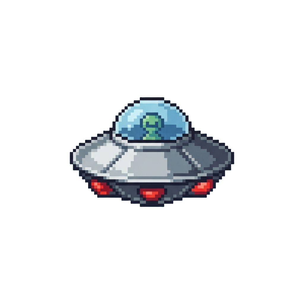A Silver Flying Saucer Toy
