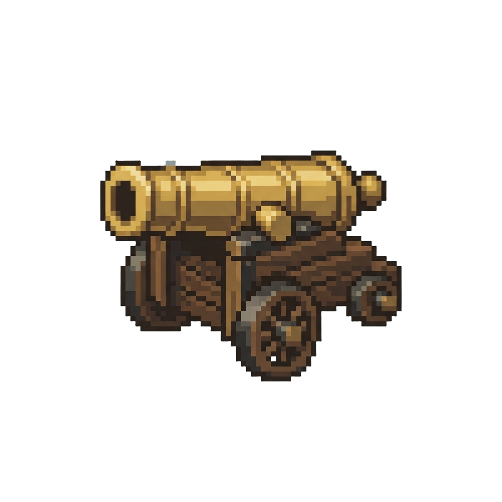 A Miniature Brass Cannon
