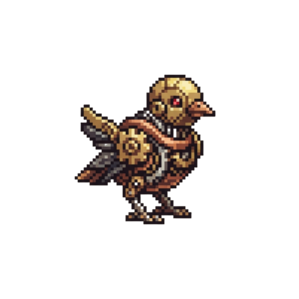 A Tiny Mechanical Clockwork Bird
