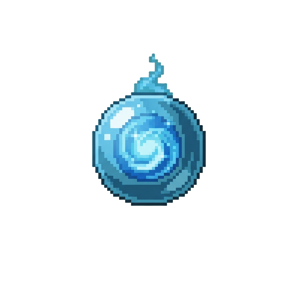 A Floating Glass Orb