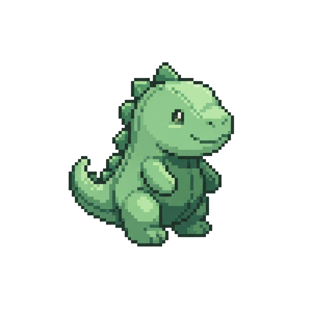 A Cute Plush Dinosaur Figurine