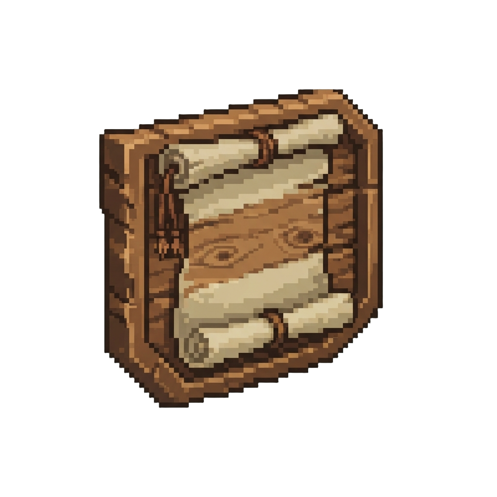 A Rustic Wood-grain Banner Border