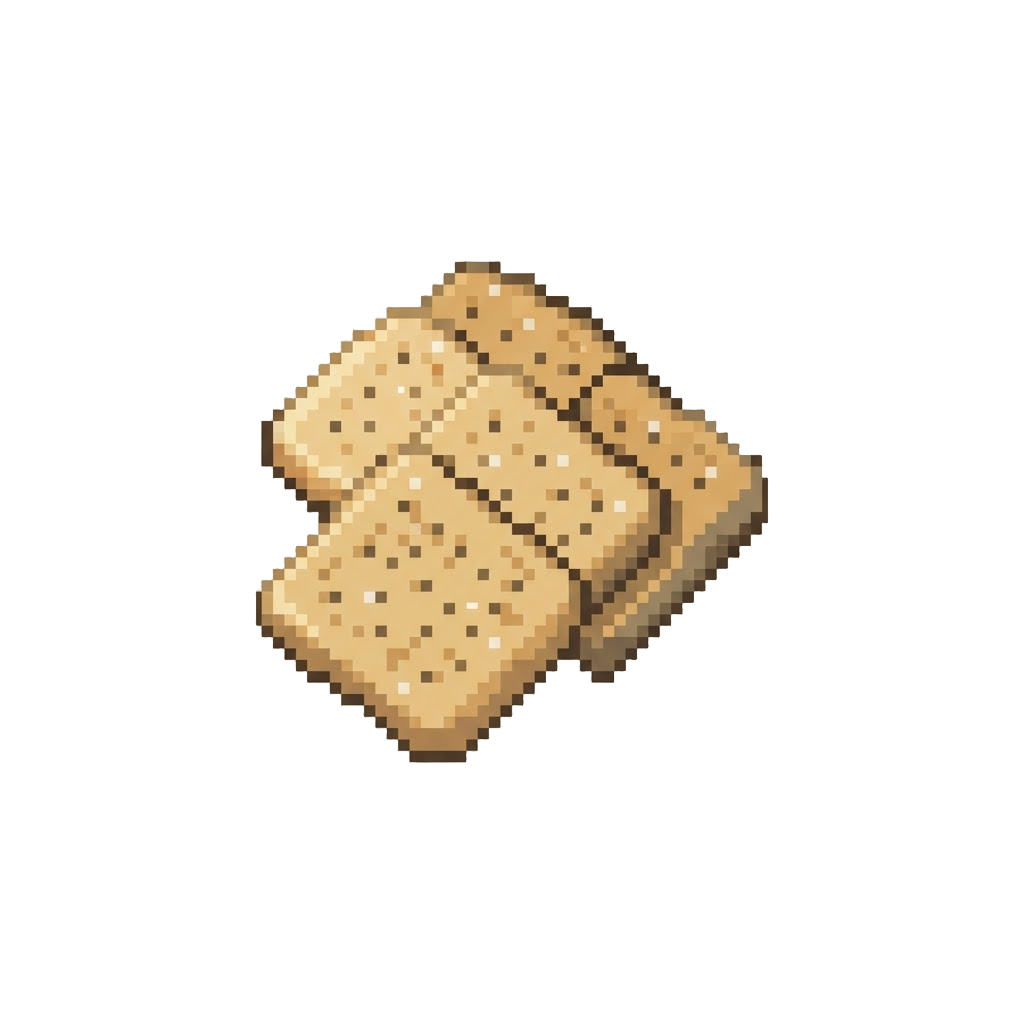 A Handful of Plain Salted Crackers