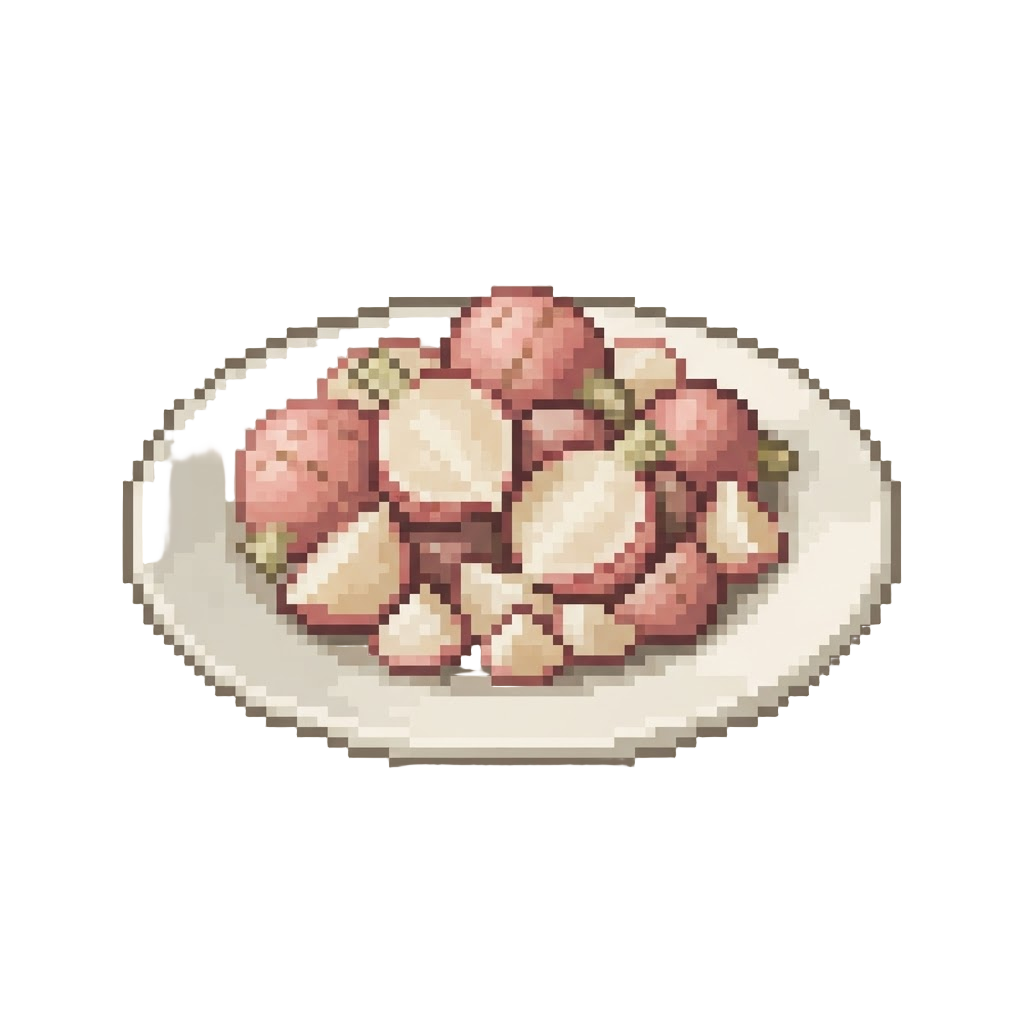 A Plate of Boiled Radishes