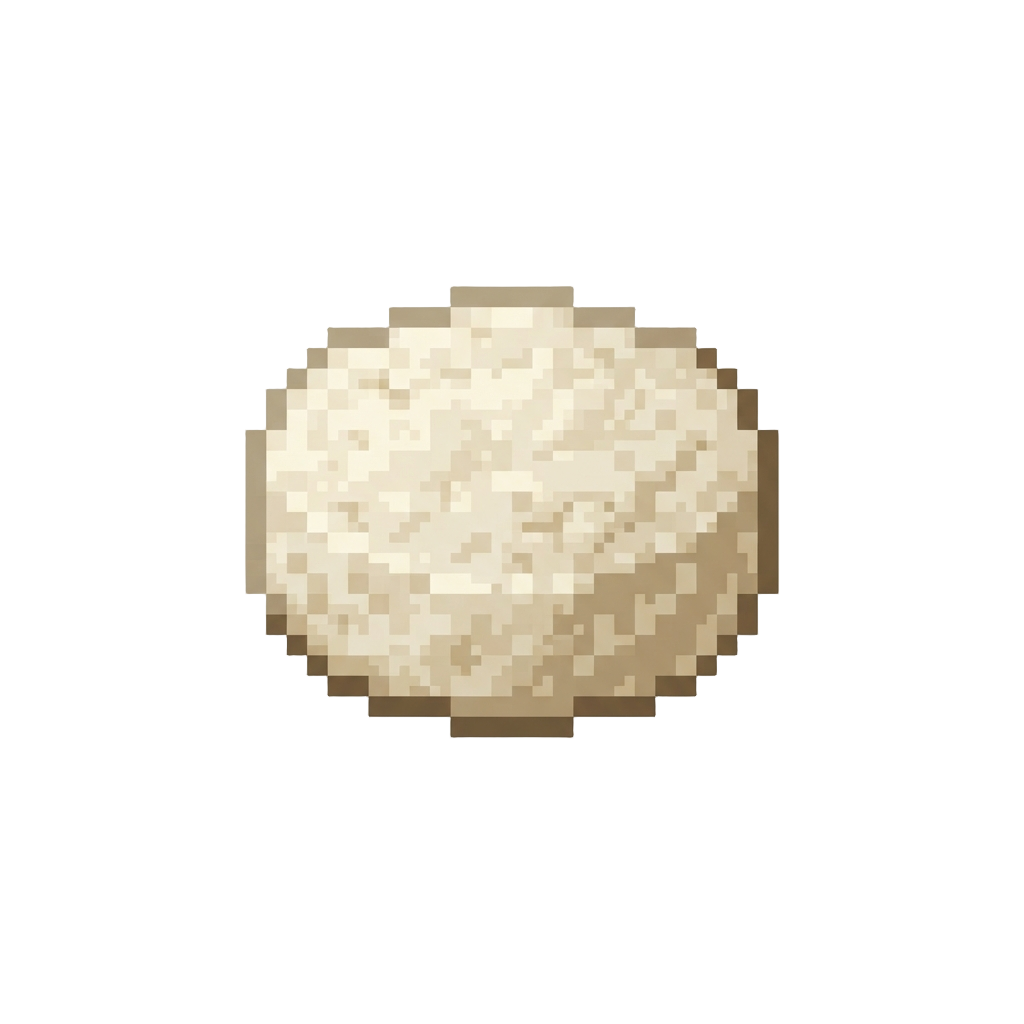 A Dry Unseasoned Rice Cake