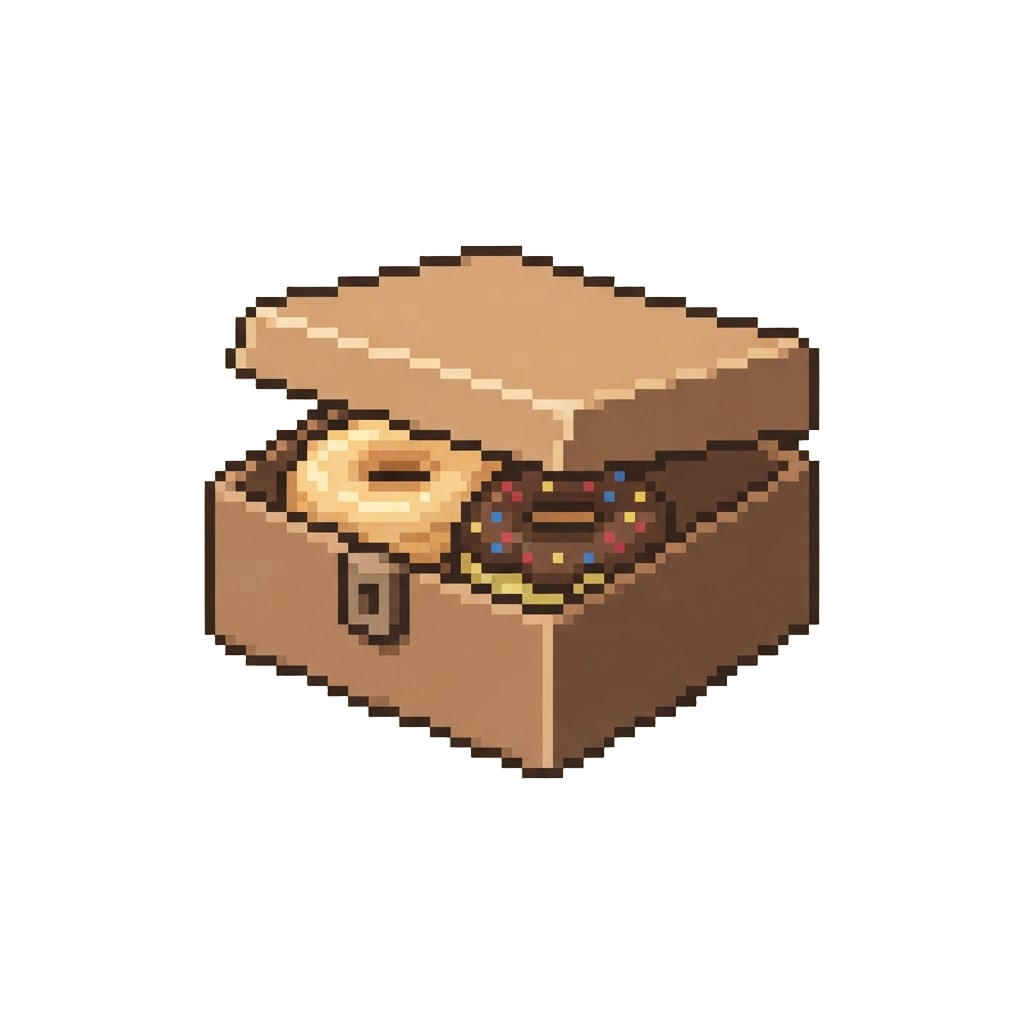 A Warm Glazed Gourmet Donut Box