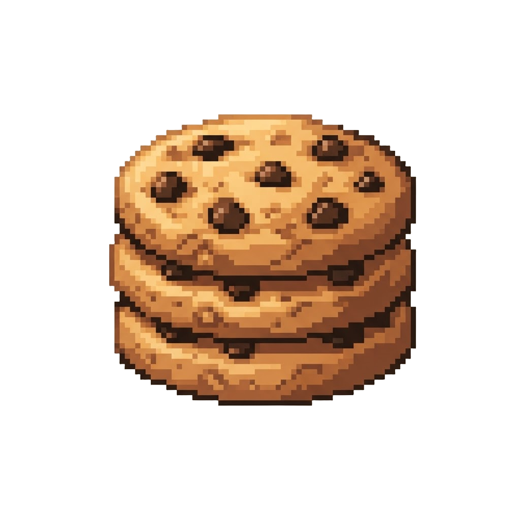 A Freshly Baked Chocolate Chip Cookie Stack