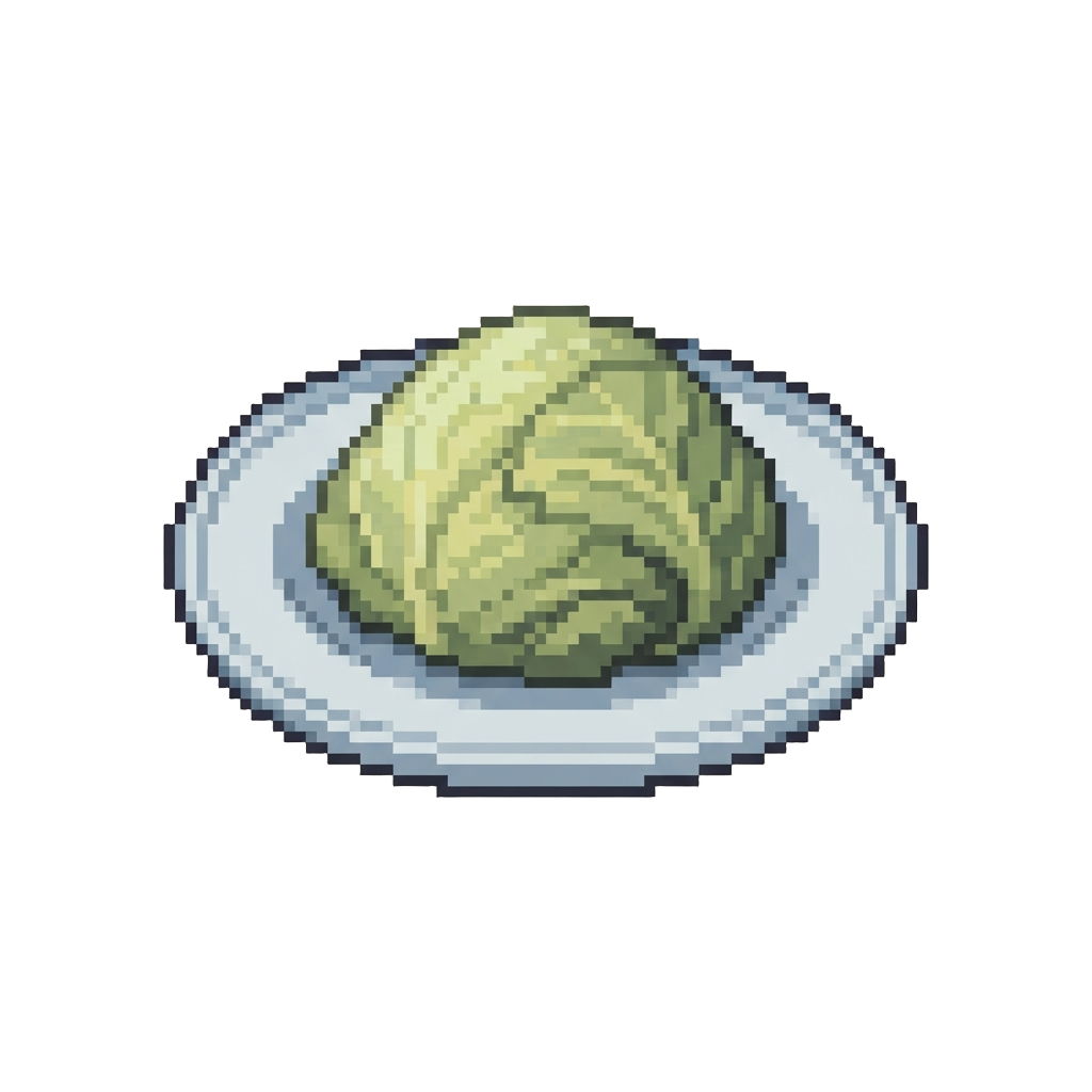 A Small Plate of Bland Boiled Cabbage