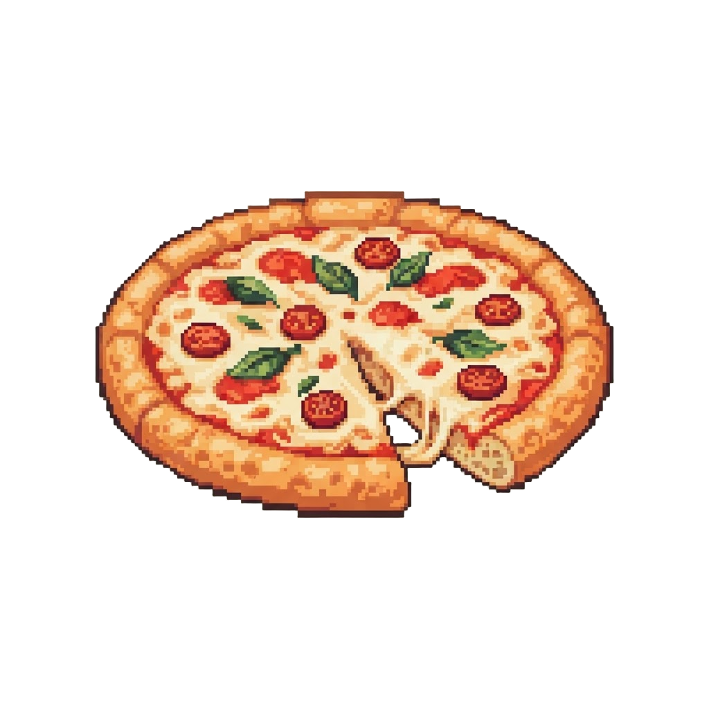 A Gooey Extra-cheese Margherita Pizza