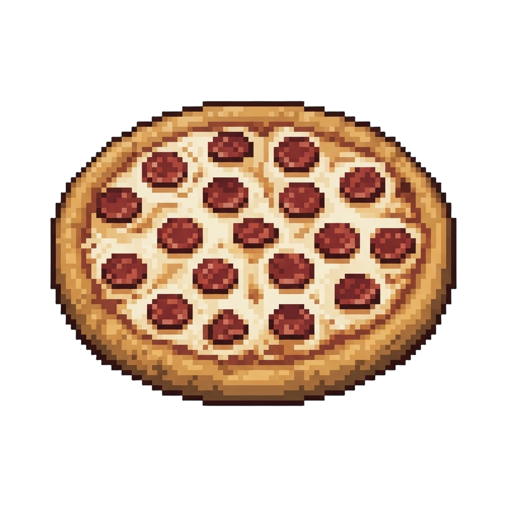 A Gigantic Greasy Pepperoni Pizza