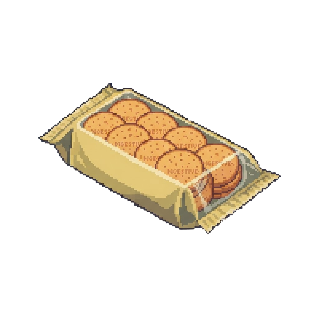 A Sleeve of Plain Digestive Biscuits