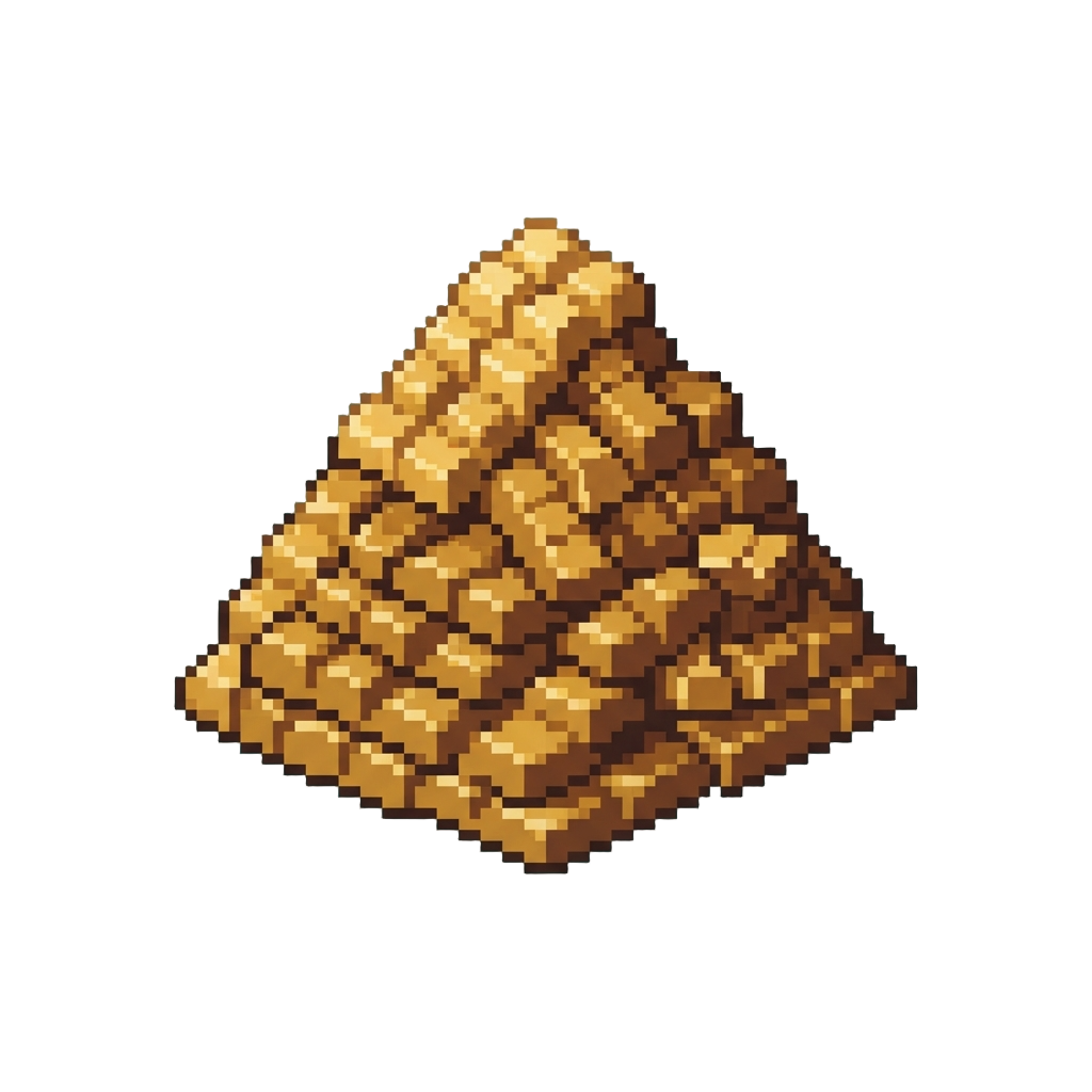 A Colossal Mountain of Golden Chocolate Bars