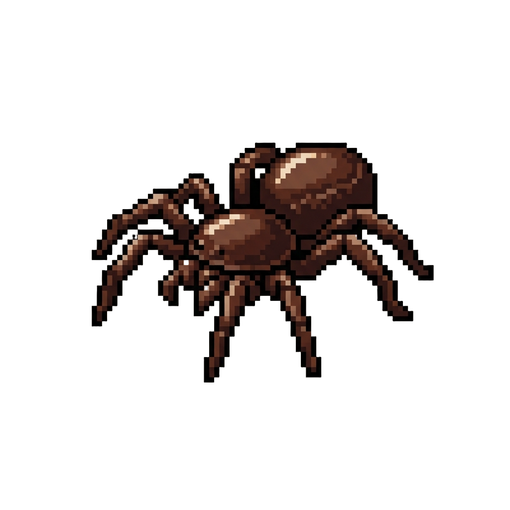 A Dark Chocolate Spider That Twitches Its Legs