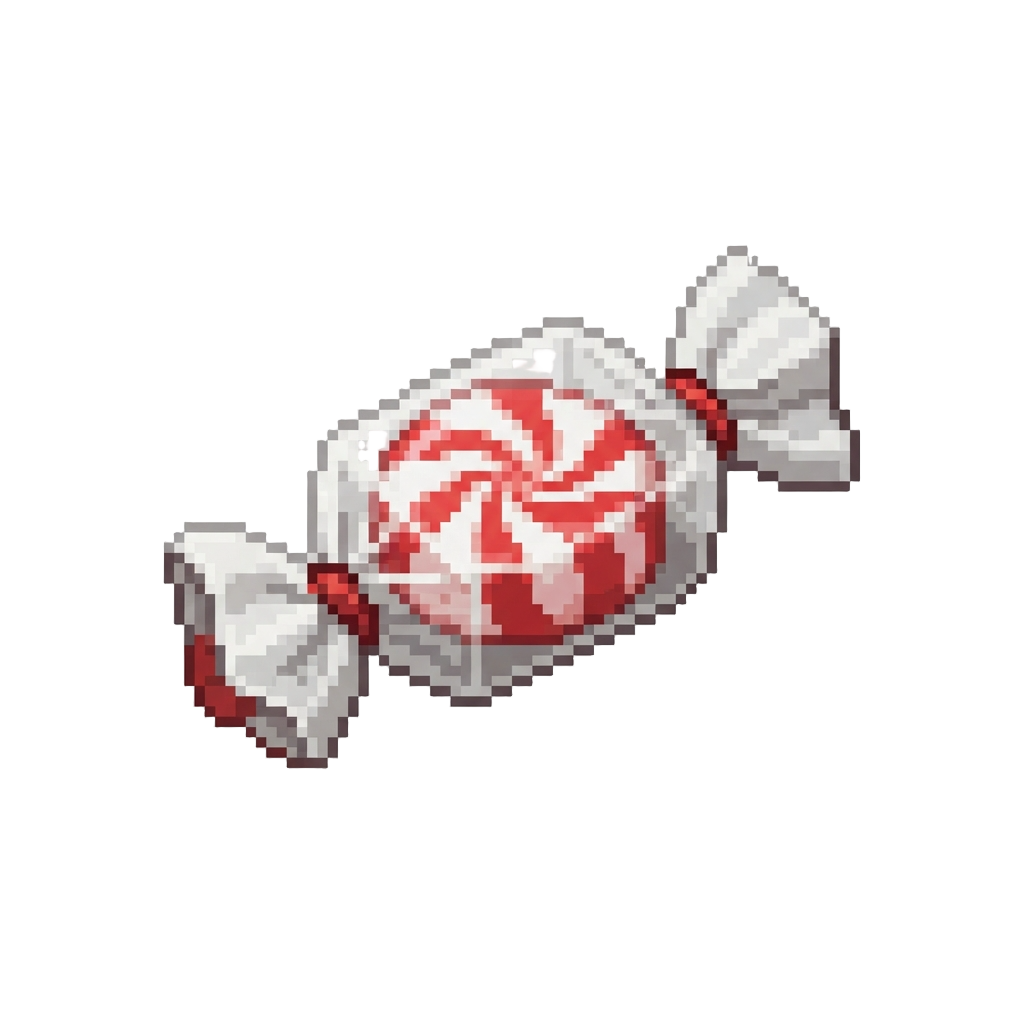 A Paper Wrapped Peppermint Candy