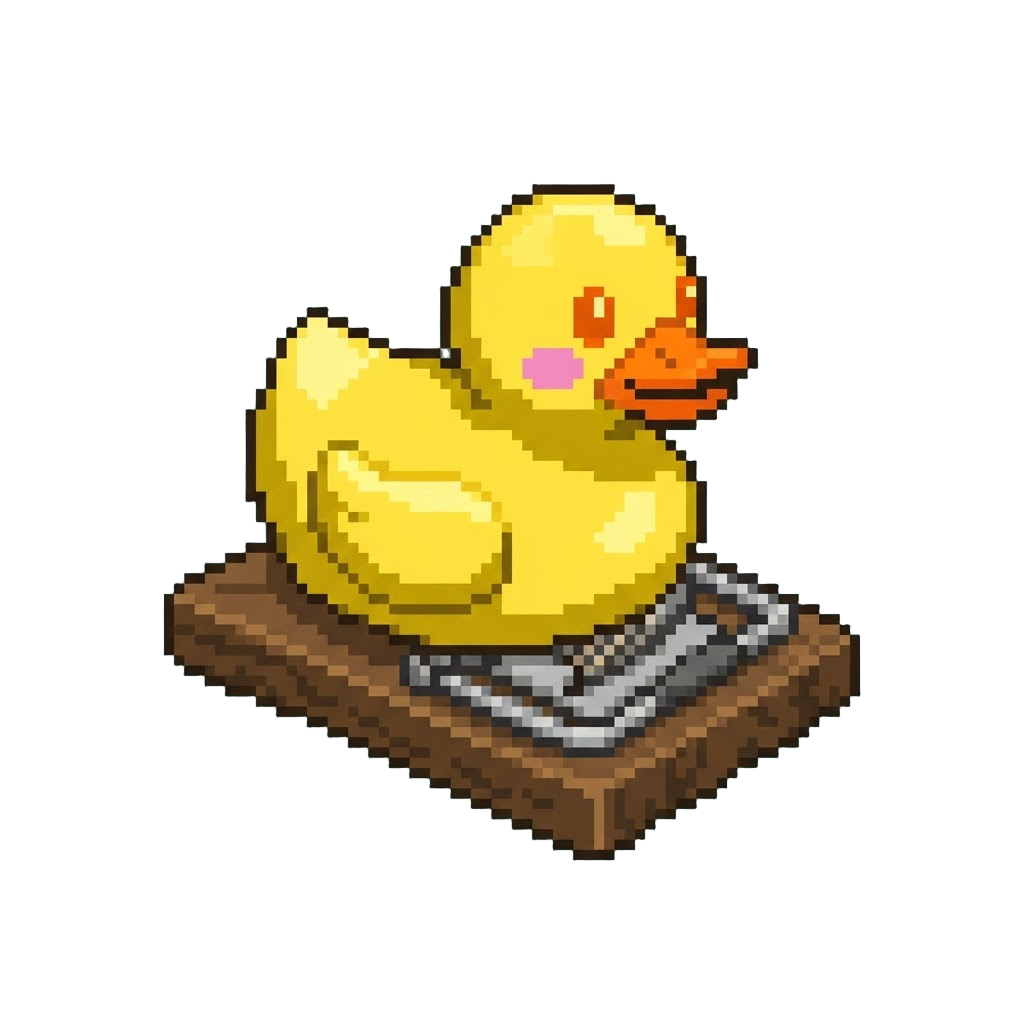 A Giant Squeaking Rubber Duck Trap
