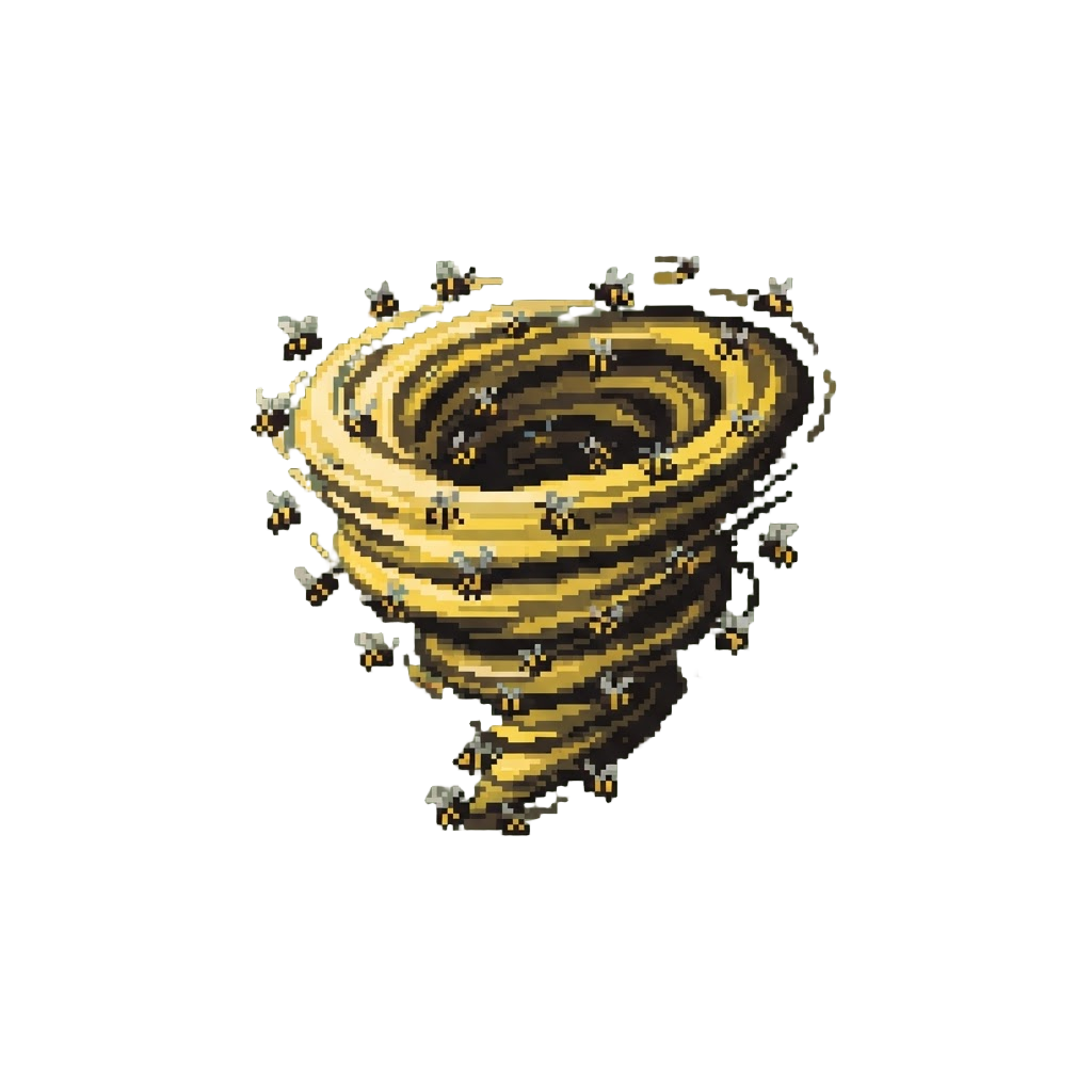 A High-speed Vortex of Noisy Bees