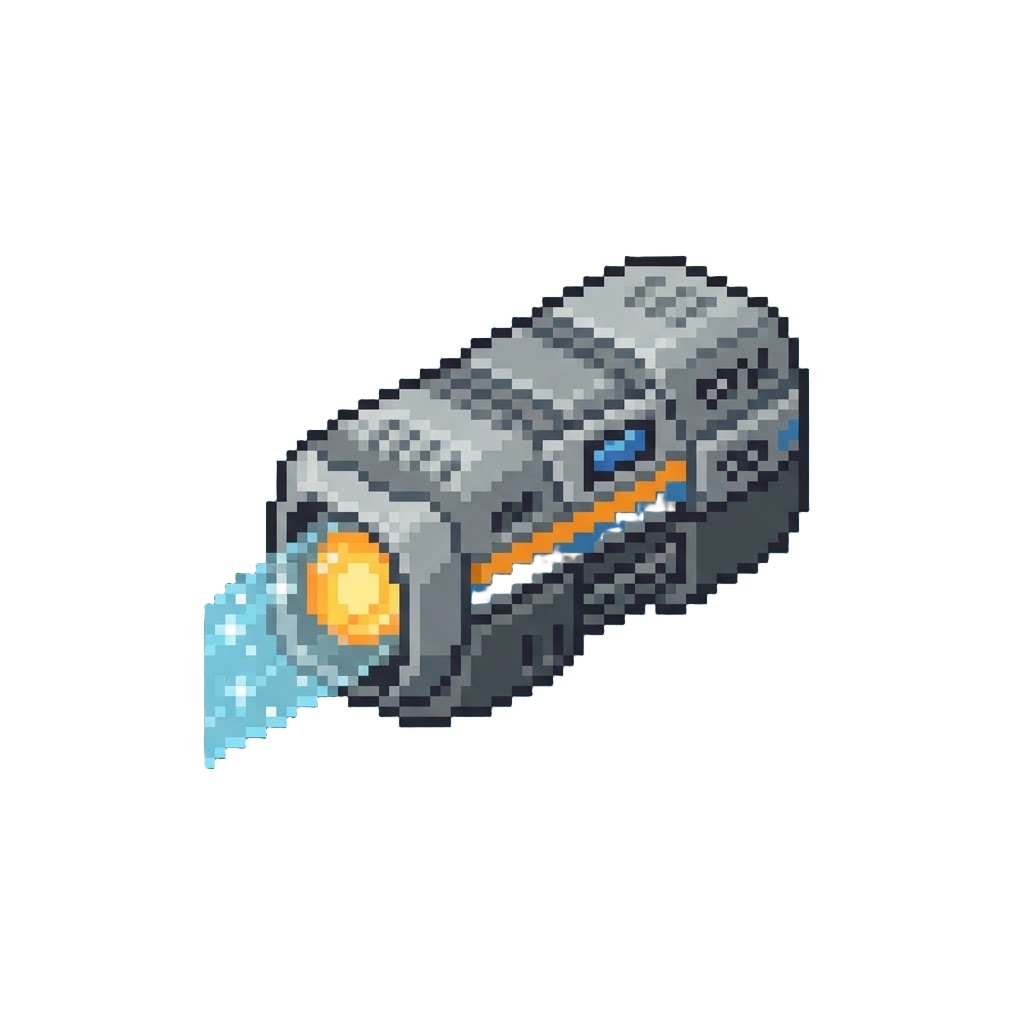 A Sparkling Retro-futuristic Tractor Beam