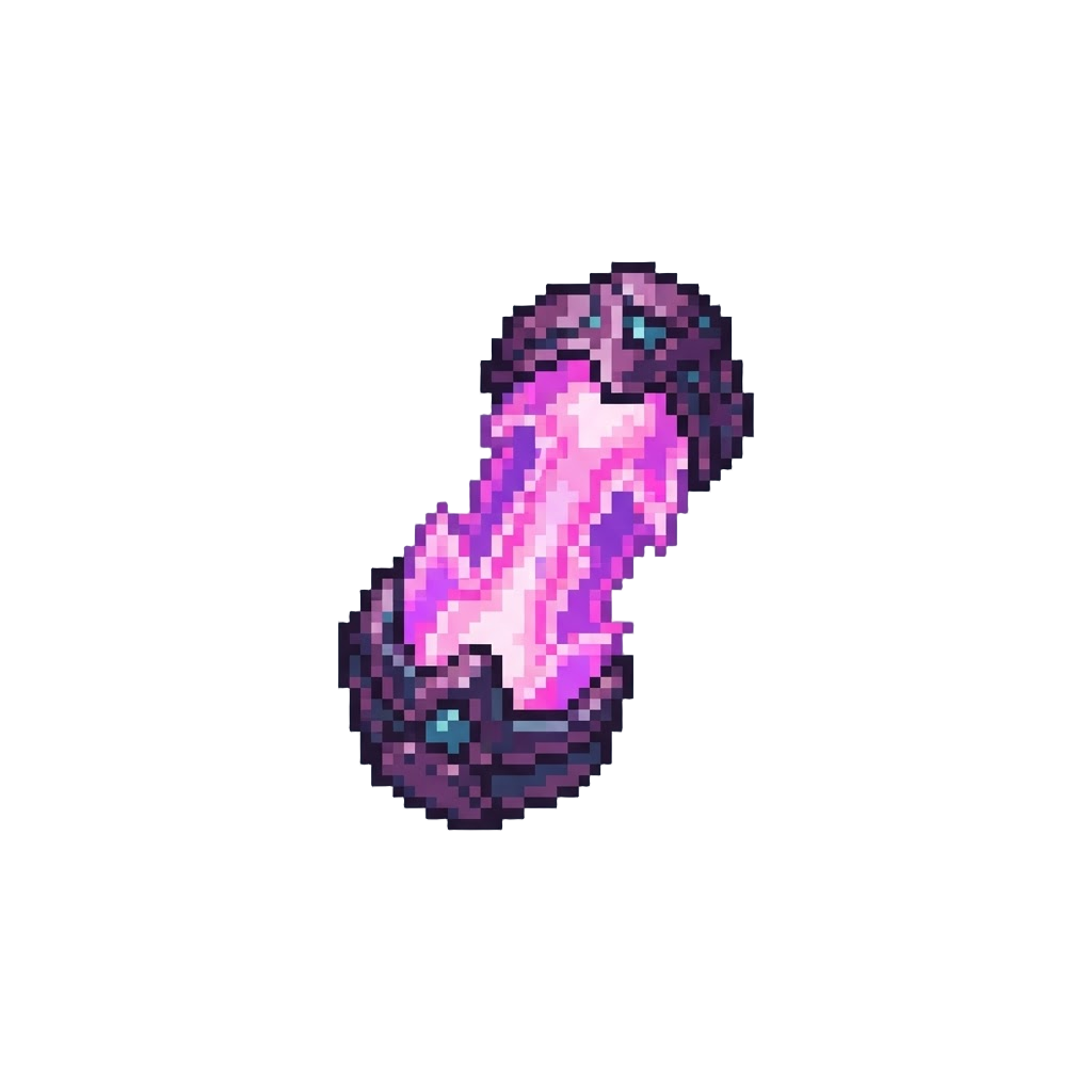 A Glowing Magenta Alien Beam