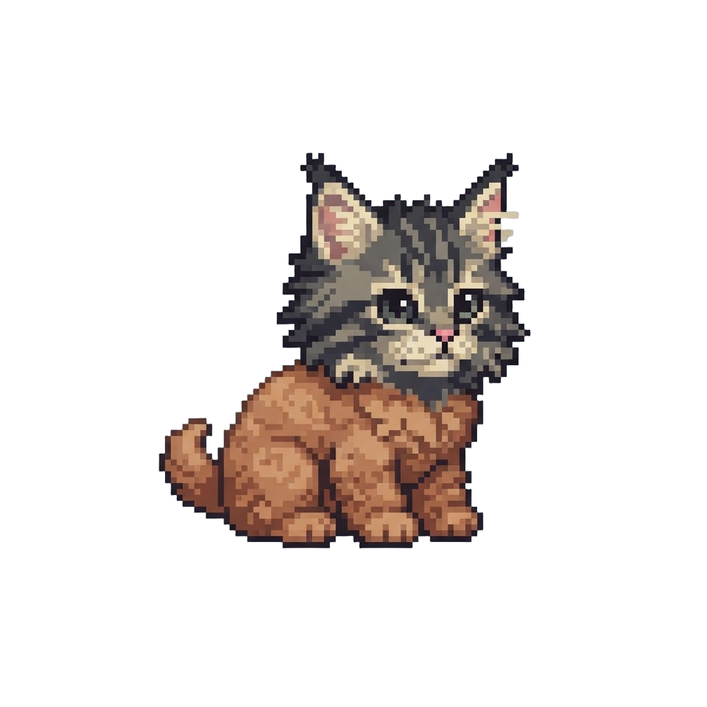 Poodles and Fluffy Maine Coon Kittens