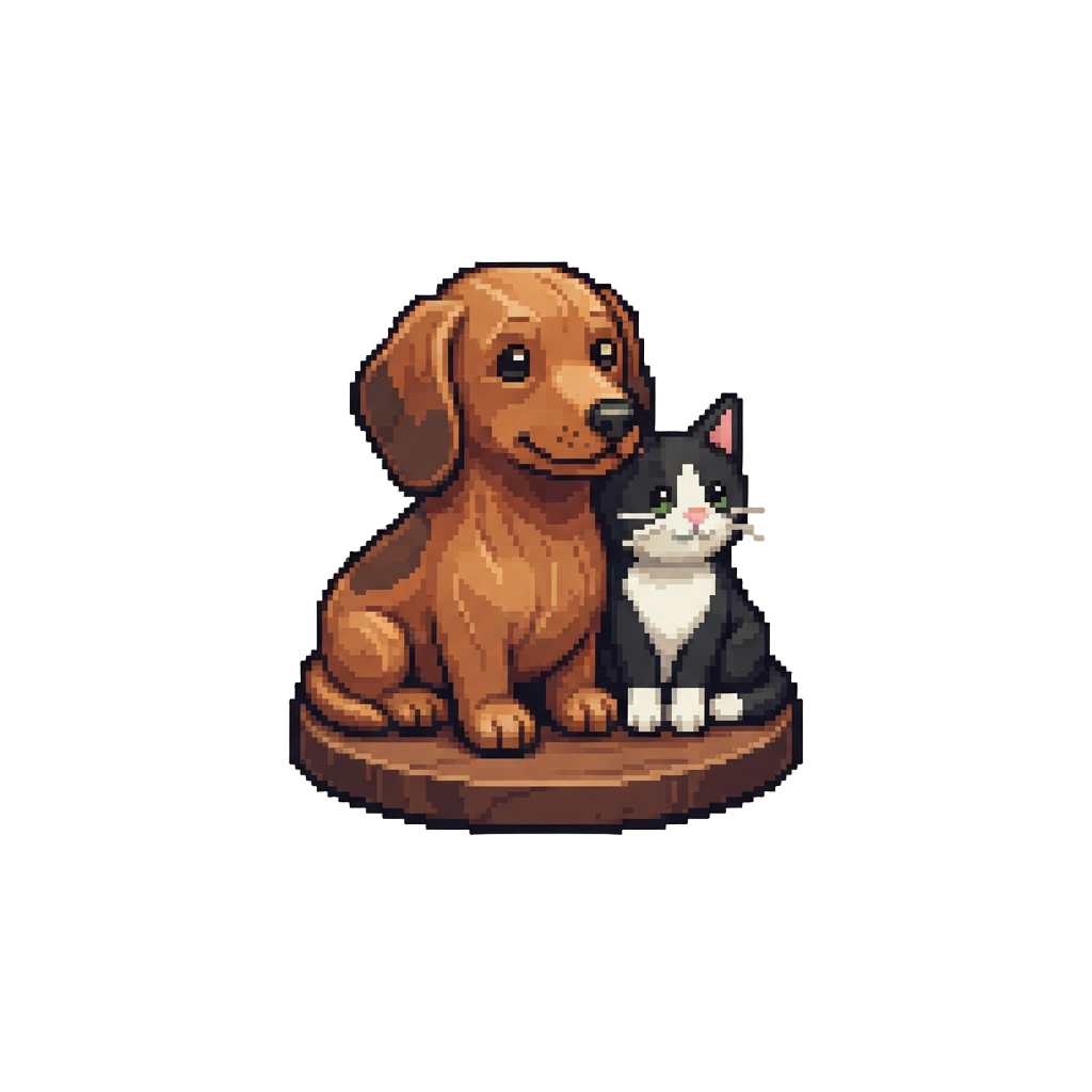 Dachshunds and Cute Tuxedo Cats