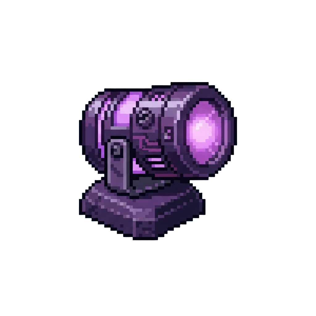 A Pulsating Purple Alien Spotlight
