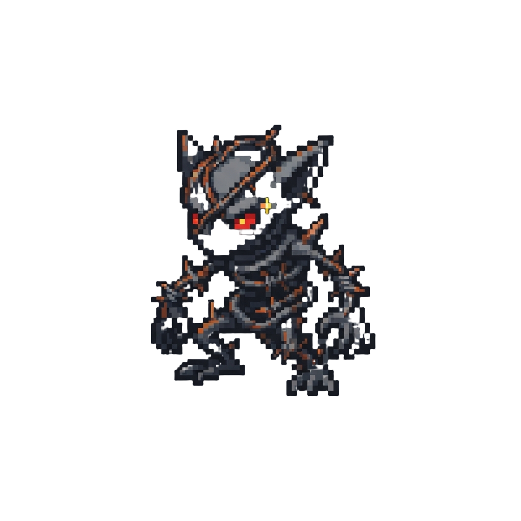 A Barbed-wire Shadow Creature