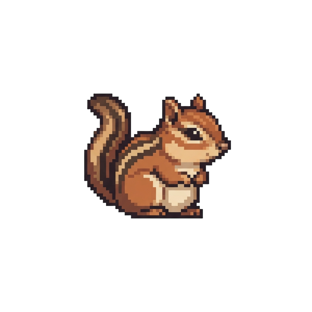 A Tiny Woodland Chipmunk