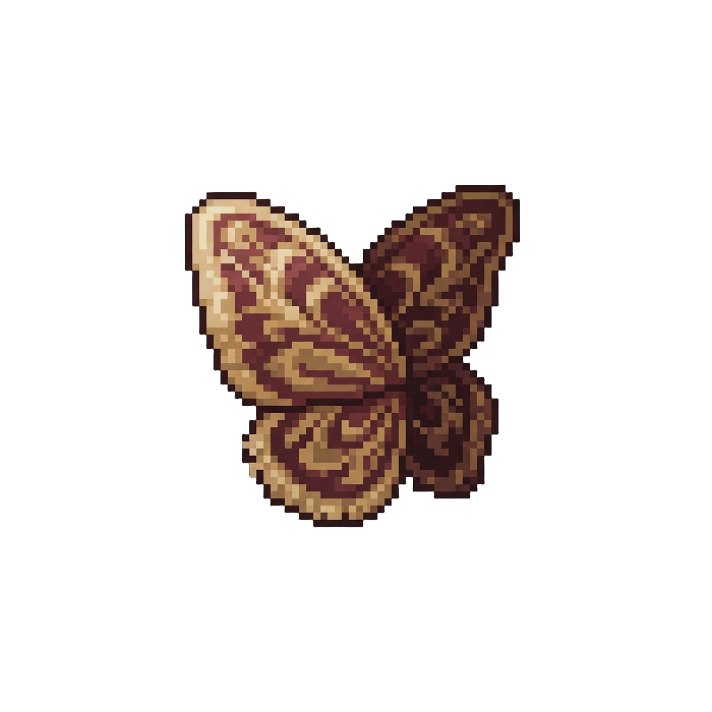 Velvet Patterned Moth Wings