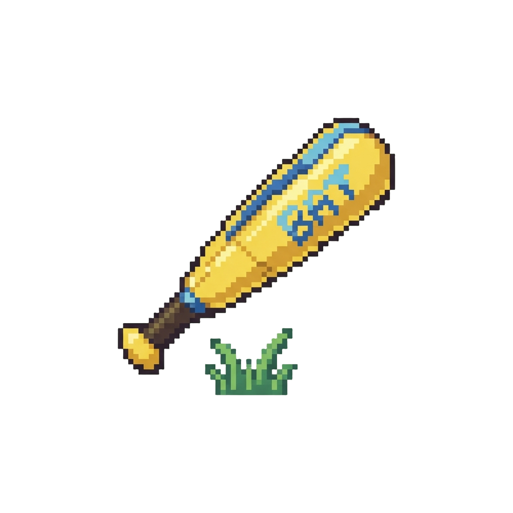 A Giant Inflatable Bat Bouncing Gently Above the Grass