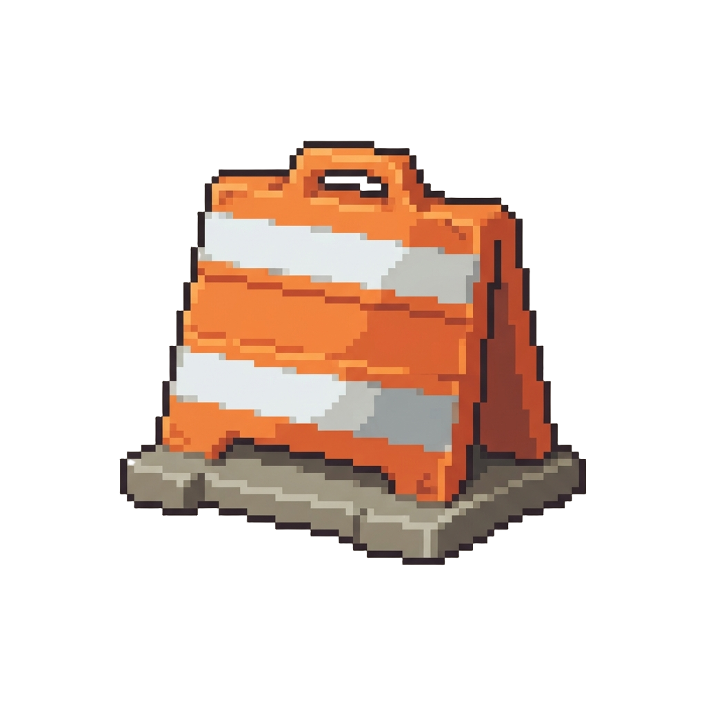 A Highway Construction Barrier