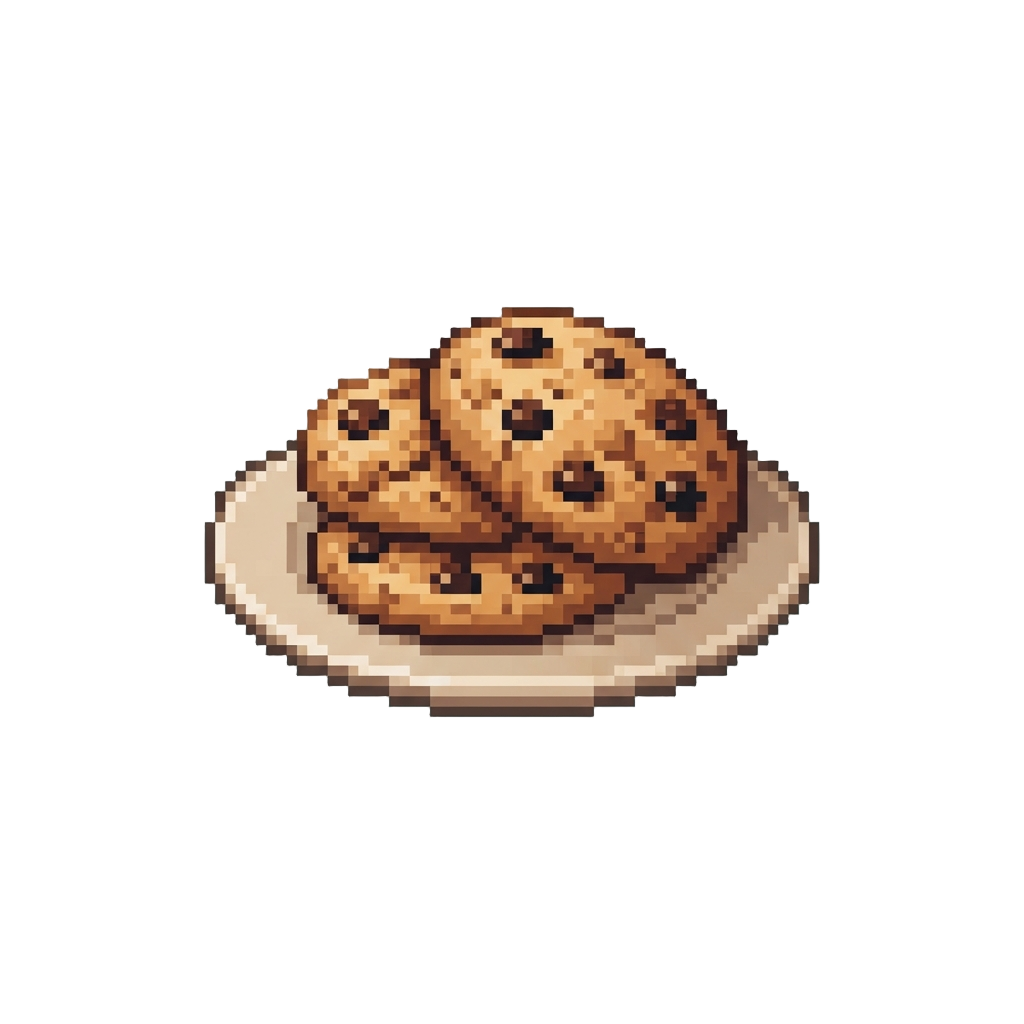 A Freshly Baked Plate of Warm Chocolate Chip Cookies