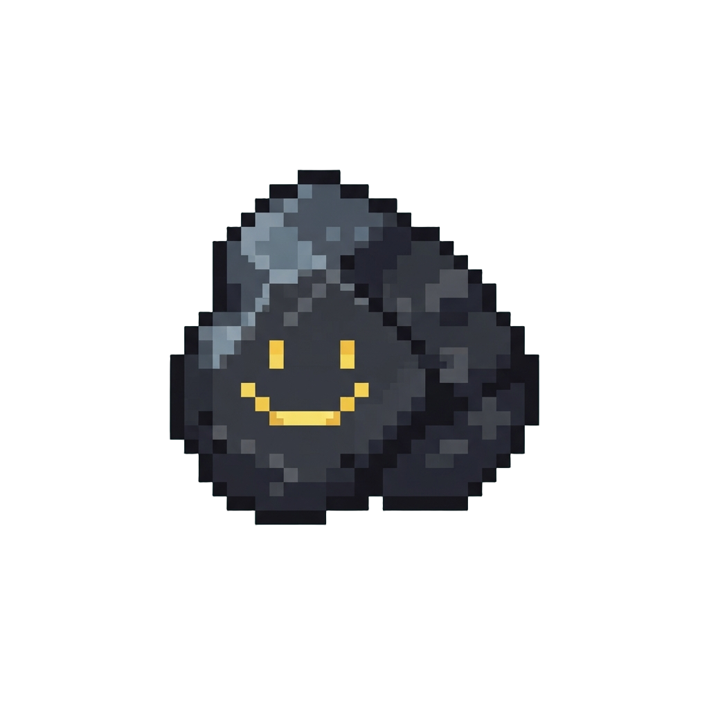 A Lump of Coal Painted with a Smiley Face