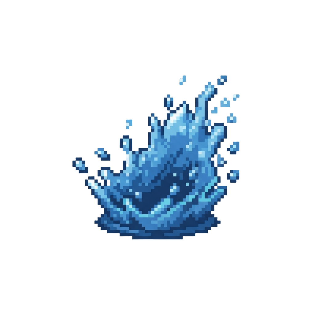 A Clean Dive Splash Creating a Wall of Glistening Water Droplets