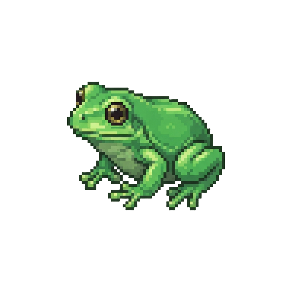 A Shiny Bright Green Tree Frog
