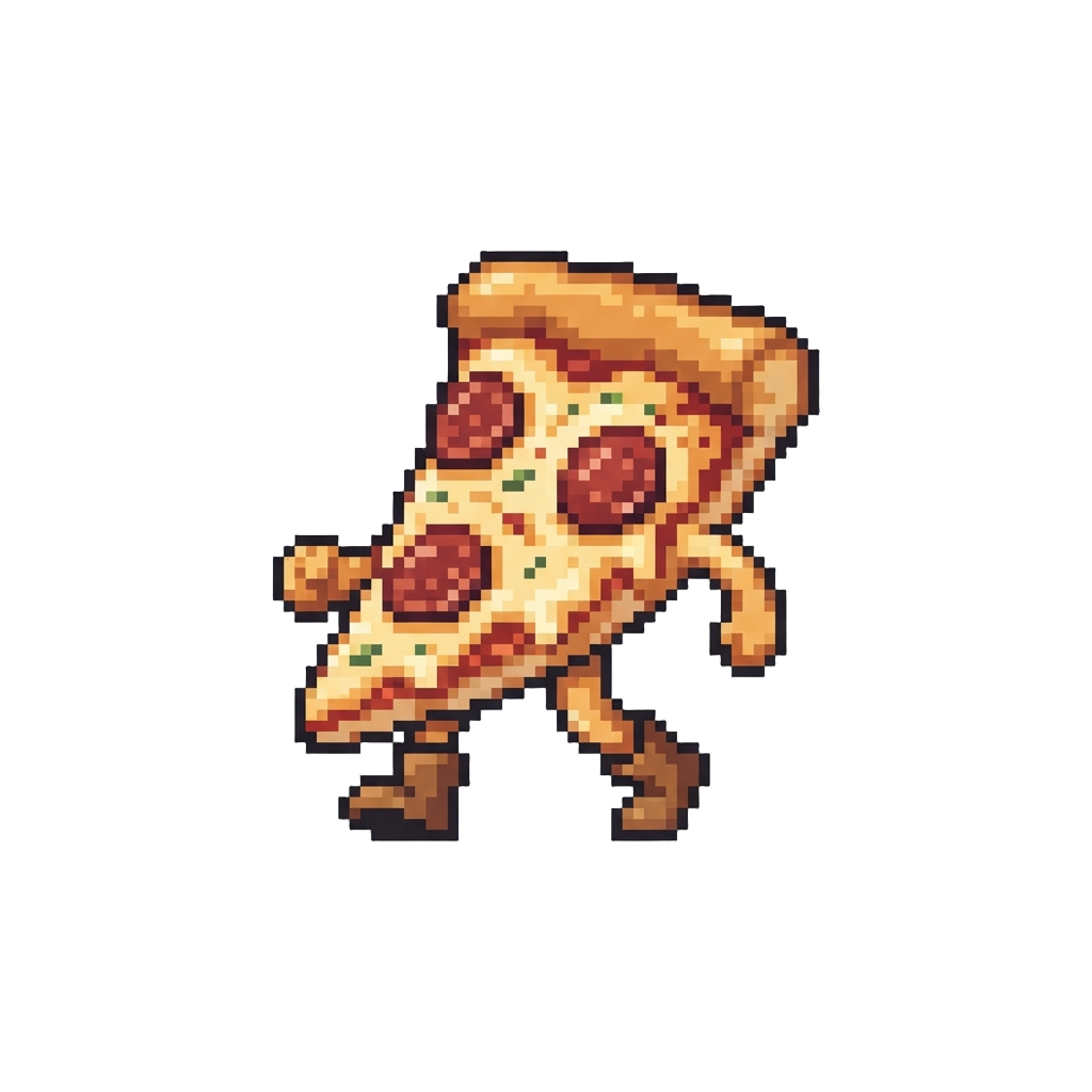 A Giant Walking Slice of Pepperoni Pizza
