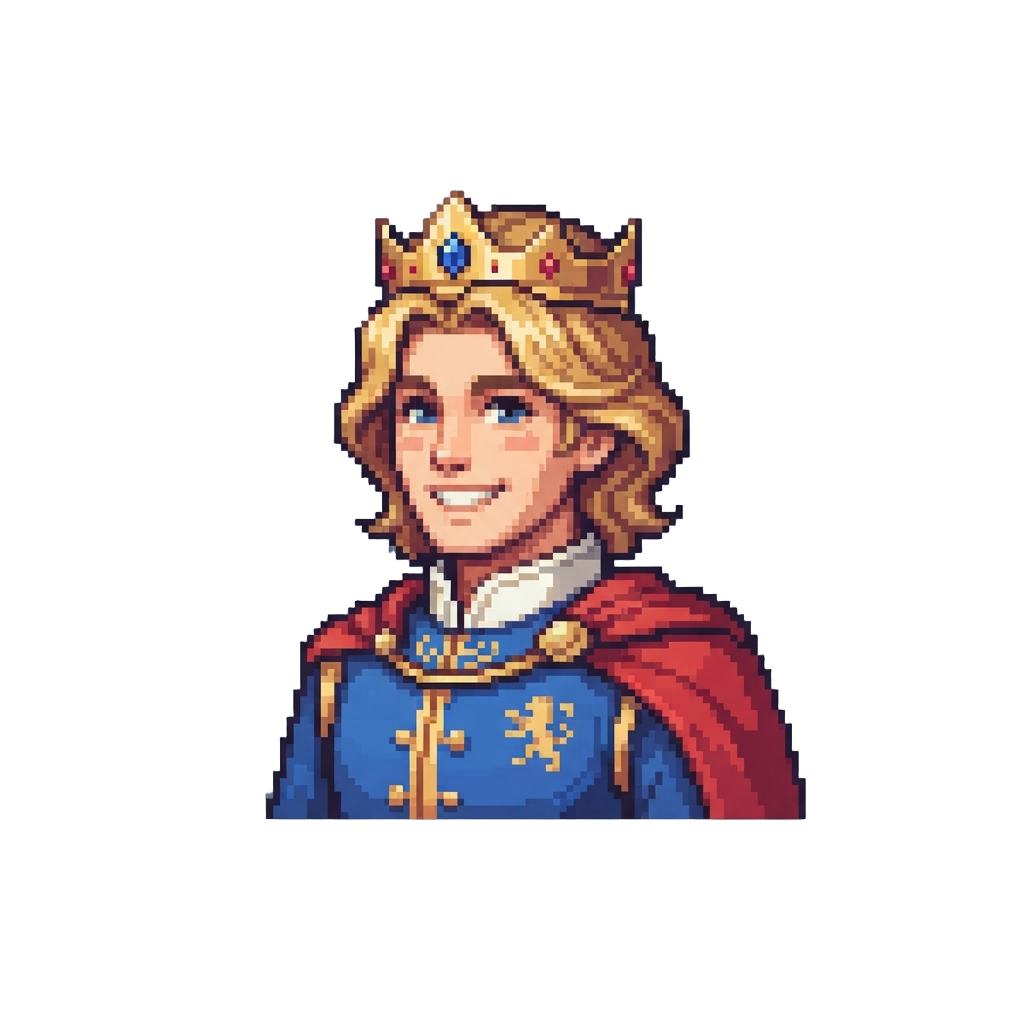 A Fairytale Handsome Prince Smiling Charismatically